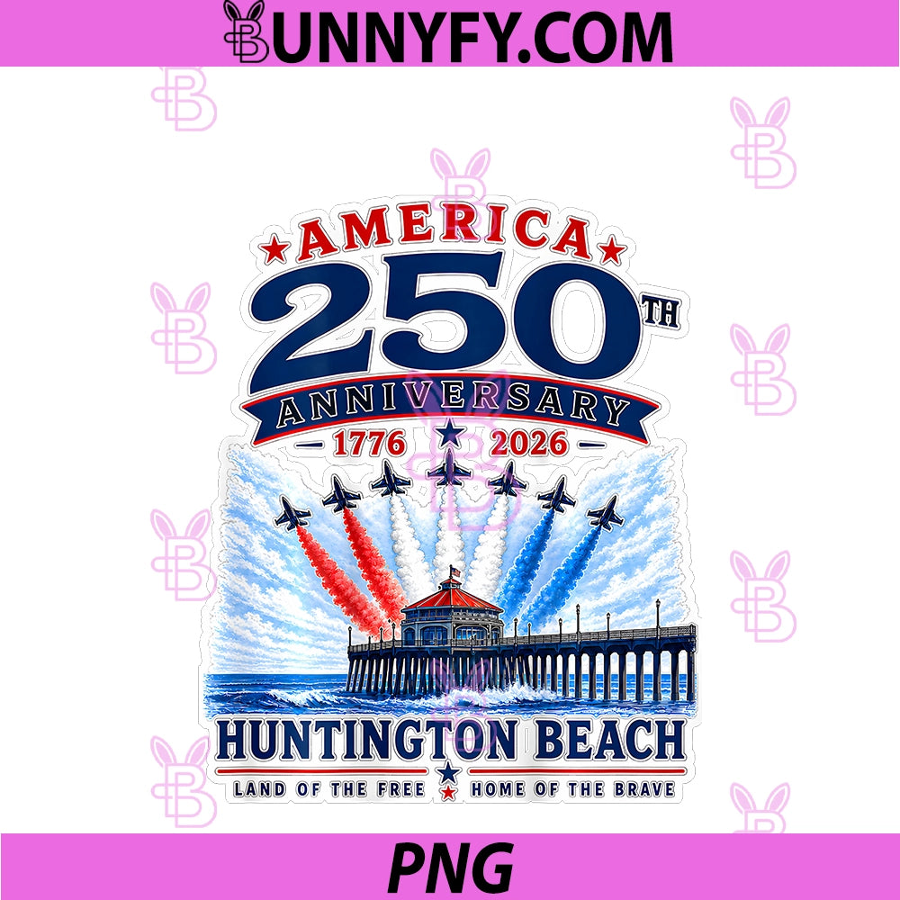 Huntington Beach America 250th PNG, Patriotic Pier Airshow PNG