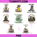 I Bury Things Maybe Plants Maybe People PNG Bundle, Funny Raccoon Lovers PNG
