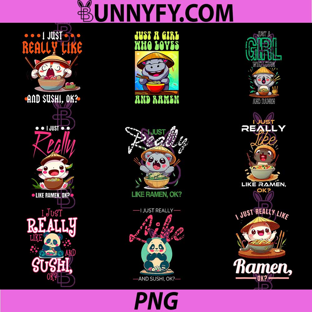 I Just Really Like Ramen Ok PNG, Ramen Coala Bundle PNG