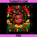 I Am Black History PNG, Month Black Melanin PNG