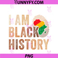 I Am Black History PNG, Month Melanin DNA African American Pride PNG