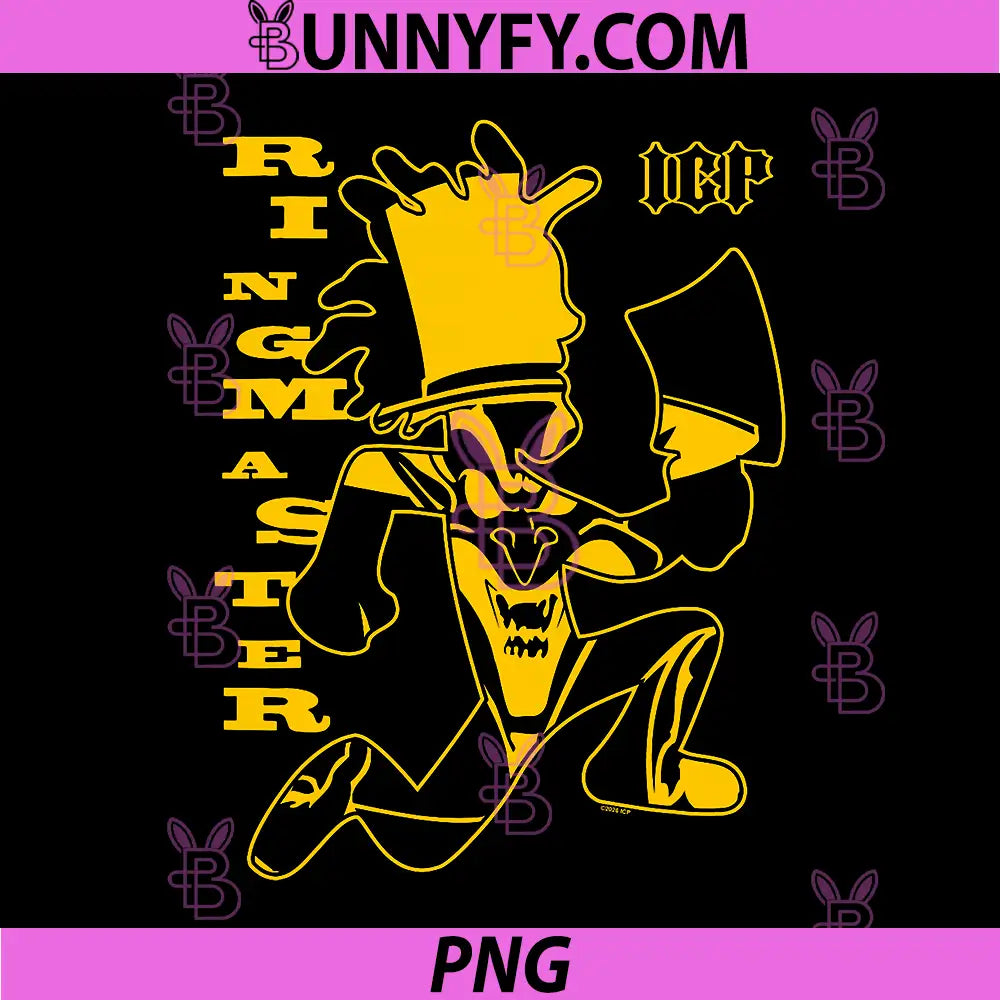 ICP Hatchet Man PNG, Ringmaster Two-Tone Design Hip Hop PNG