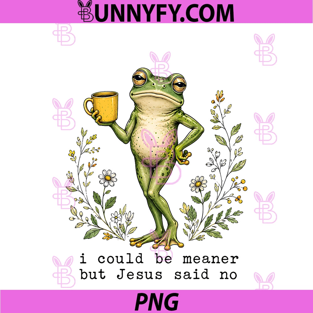 I Could Be Meaner But PNG, Jesus Said No Christian Sarcastic PNG
