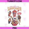 I Freaking Love Summerween PNG, Spooky Horror Art PNG