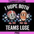I Hope Both Teams Lose PNG, Retro Vintage Football Lovers 2026 PNG