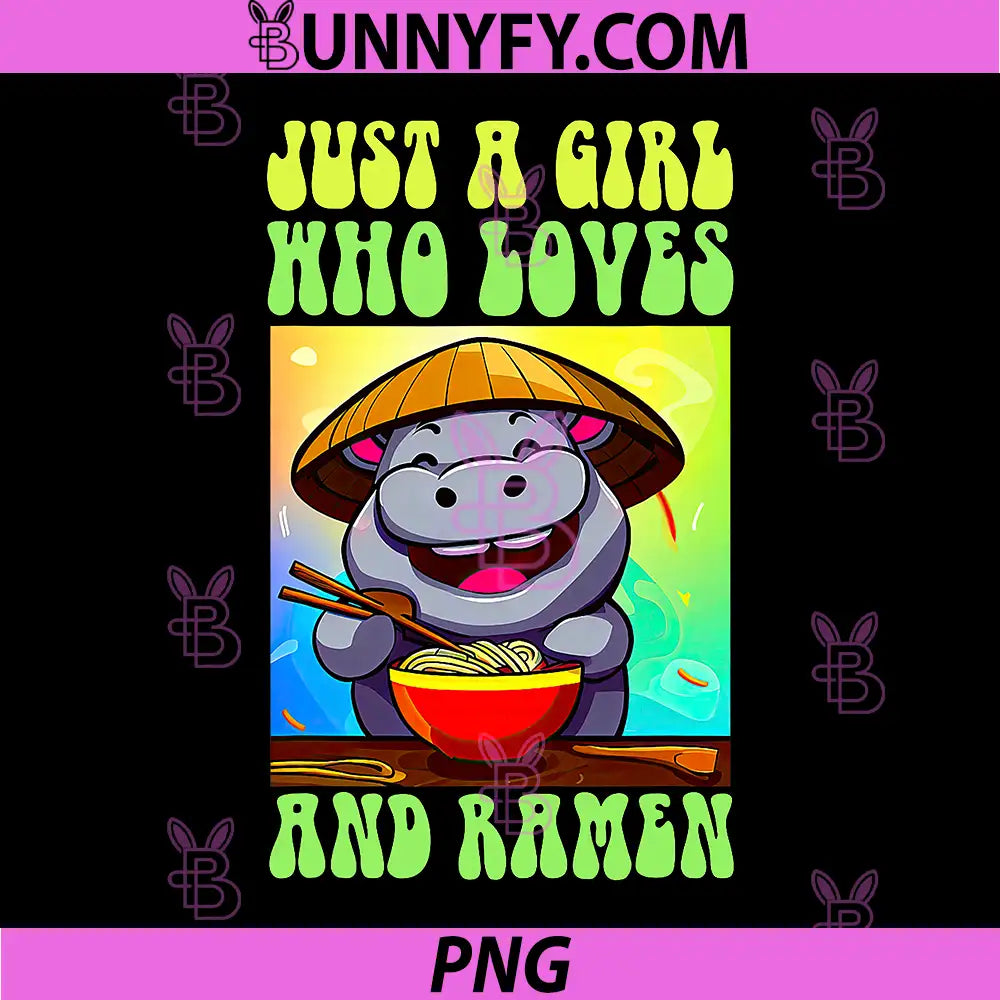 I Just Really Like Ramen PNG, Ok Ramen Hippo PNG