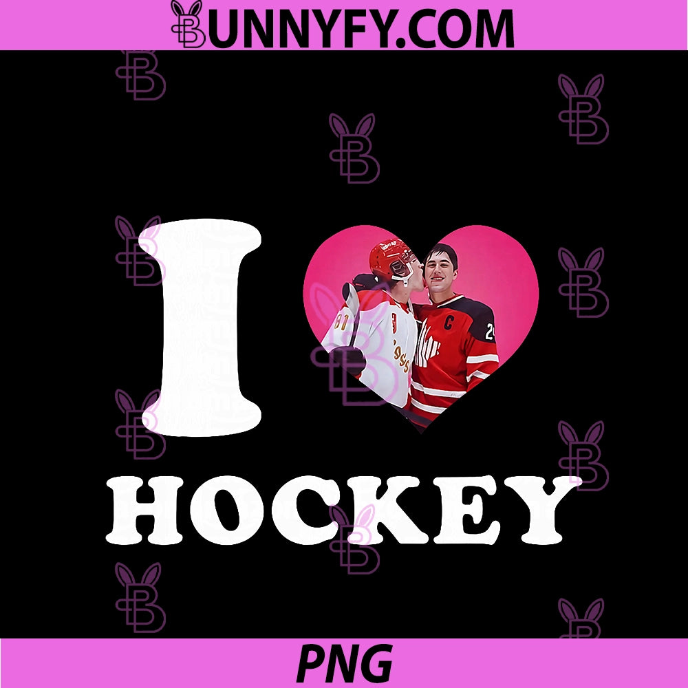 I Love Hockey 18 24 PNG, Heart Players Valentine PNG
