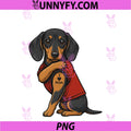 I Love Mom Tattoed Dog Mama PNG, Dachshund Owner Dog Lover PNG