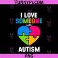 I Love Someone PNG, With Autism Heart Puzzle Autism Awareness PNG