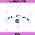 I Need My Space NASA PNG, Logo Pullover Hoodie PNG
