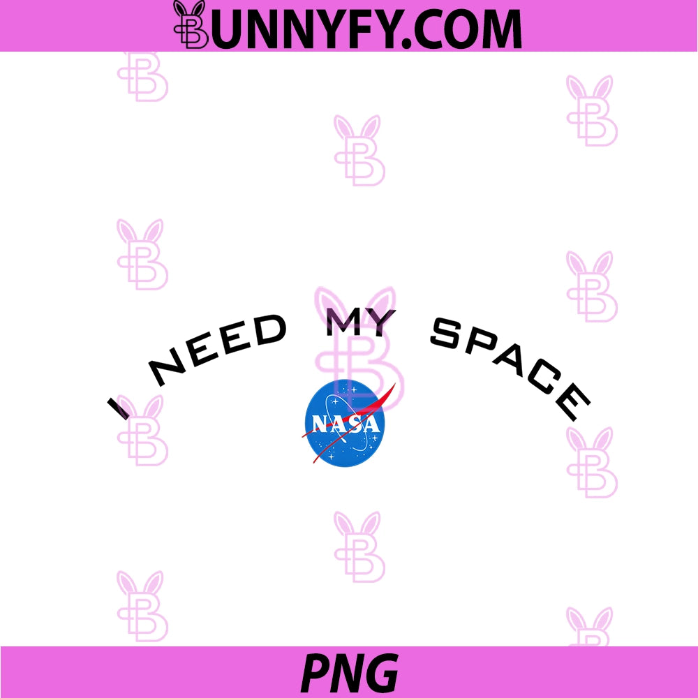 I Need My Space NASA PNG, Logo Pullover Hoodie PNG