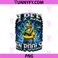 I Pee In Pools PNG, Funny Frog Meme Sarcastic Humor Summer Pranks PNG