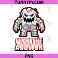 Fear The Auditor Cartoon Monster PNG, Funny IRS Tax Season PNG
