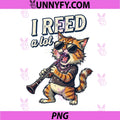 I Reed A Lot Jazz PNG, Clarinet Cat PNG