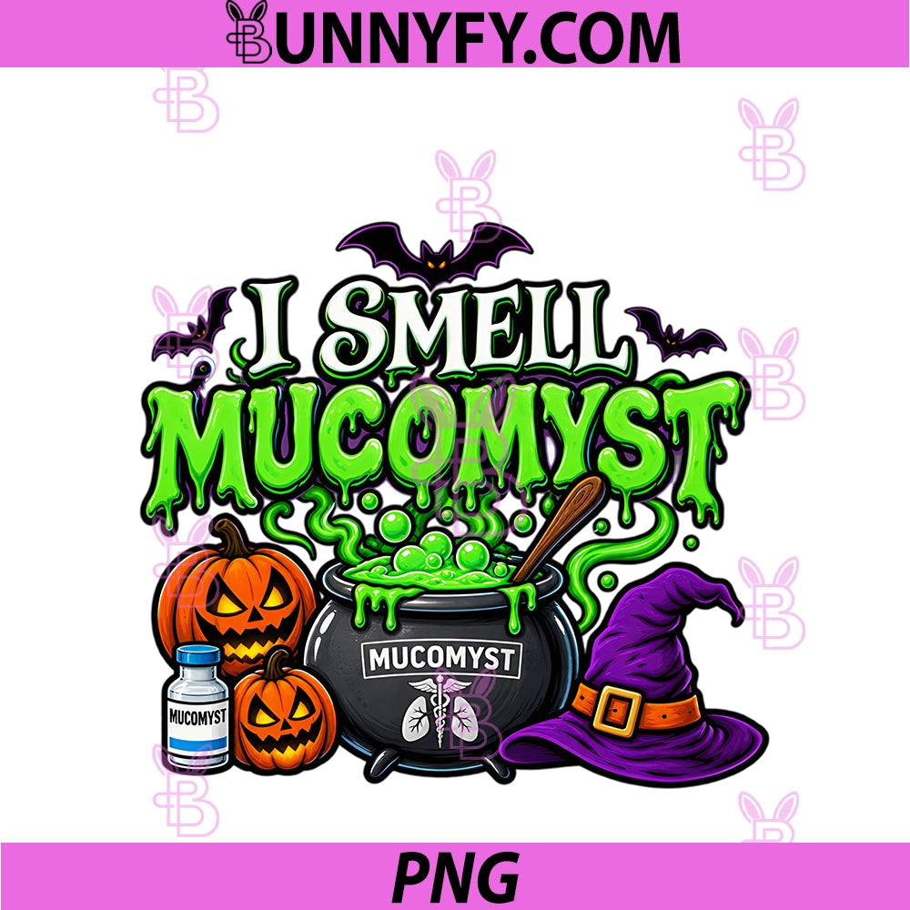 I Smell Mucomyst PNG, Halloween Respiratory Therapist Spooky Fun! PNG