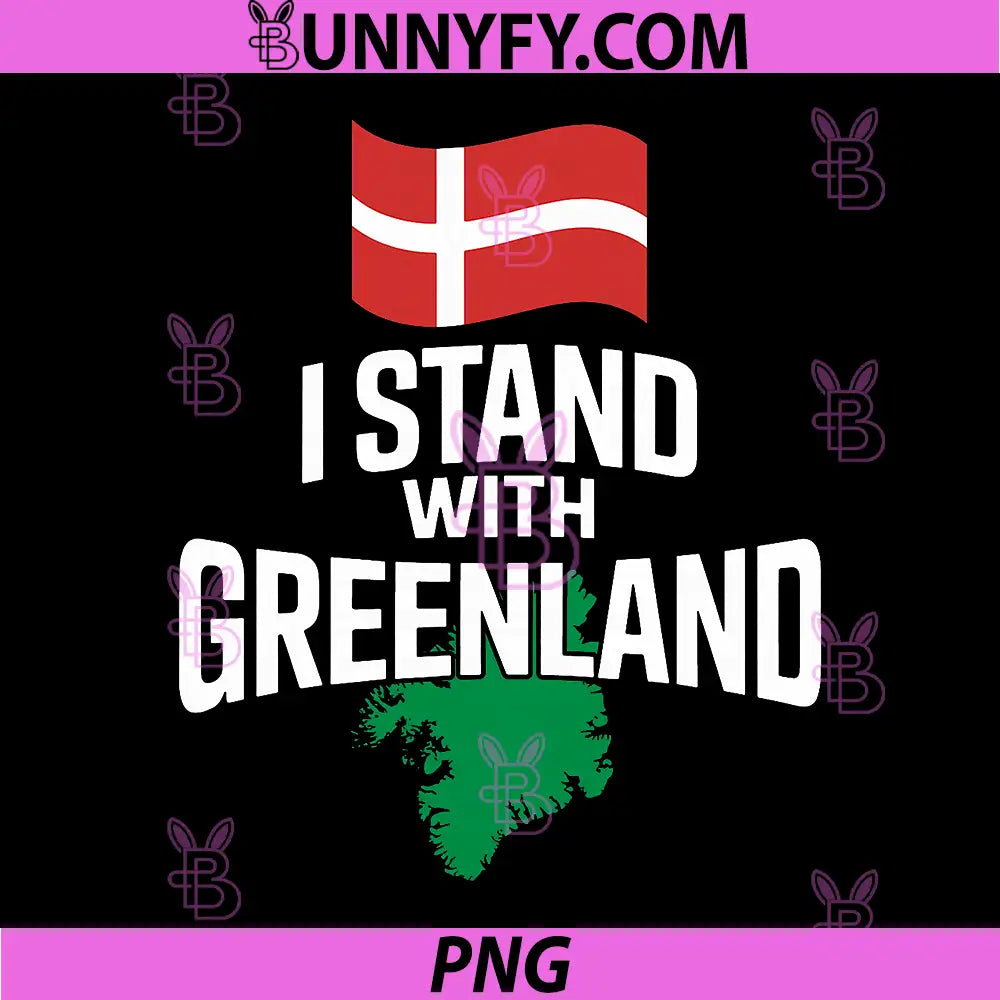 I Stand with Greenland PNG, Support Denmark is Not for Sale PNG