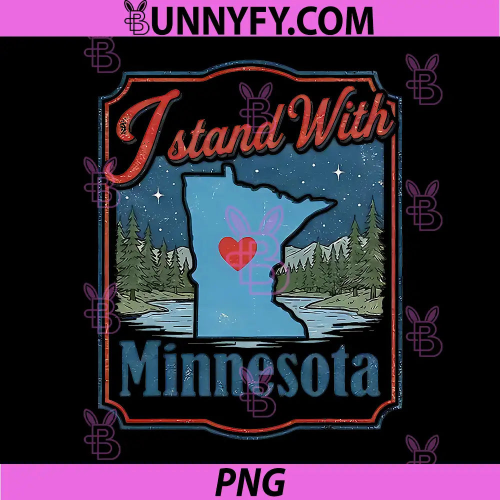 I Stand With Minnesota PNG, Minnesota State Love Nature PNG