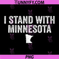 I Stand With Minnesota State Pride PNG, Minnesota Support Vintage Text Design PNG