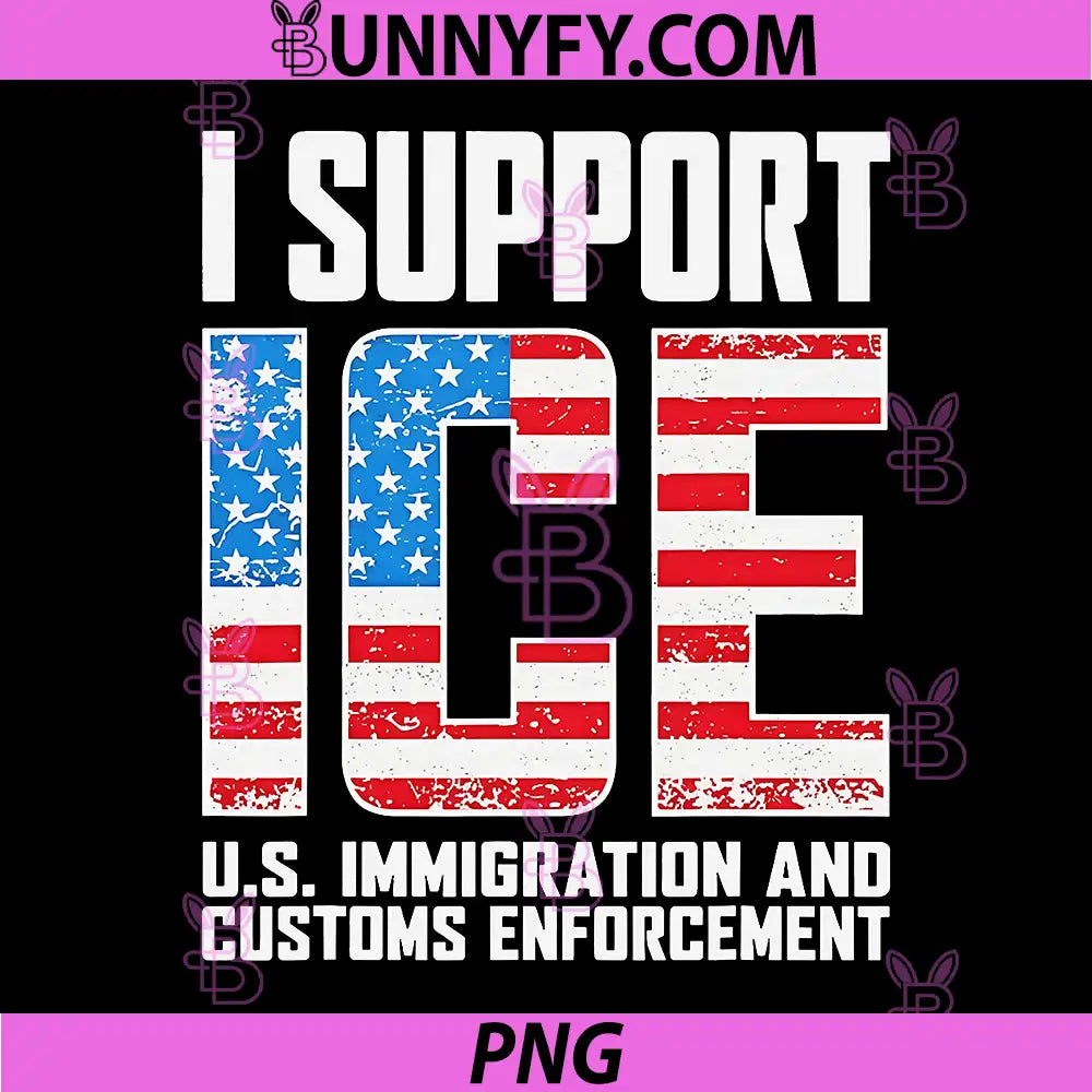 I Support ICE Us PNG, Immigration and Customs Enforcement PNG