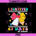 I Survived 67 Day Of School PNG, Notebook Teachers And Students PNG