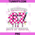 I Survived 67 Days Of School PNG, 67 Teachers Students 100th Days PNG