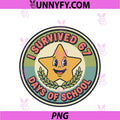 I Survived 67 Days Of School PNG, Funny 67 Teachers Students Meme PNG