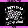 I Survived 67 Days Of School PNG, Students Teachers 100th Days PNG