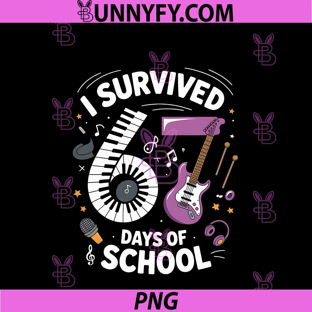 I Survived 67 Days Of School PNG, Teachers Students Music Class PNG