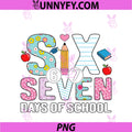 I Survived 67 PNG, Days Of School Student Humor Design PNG