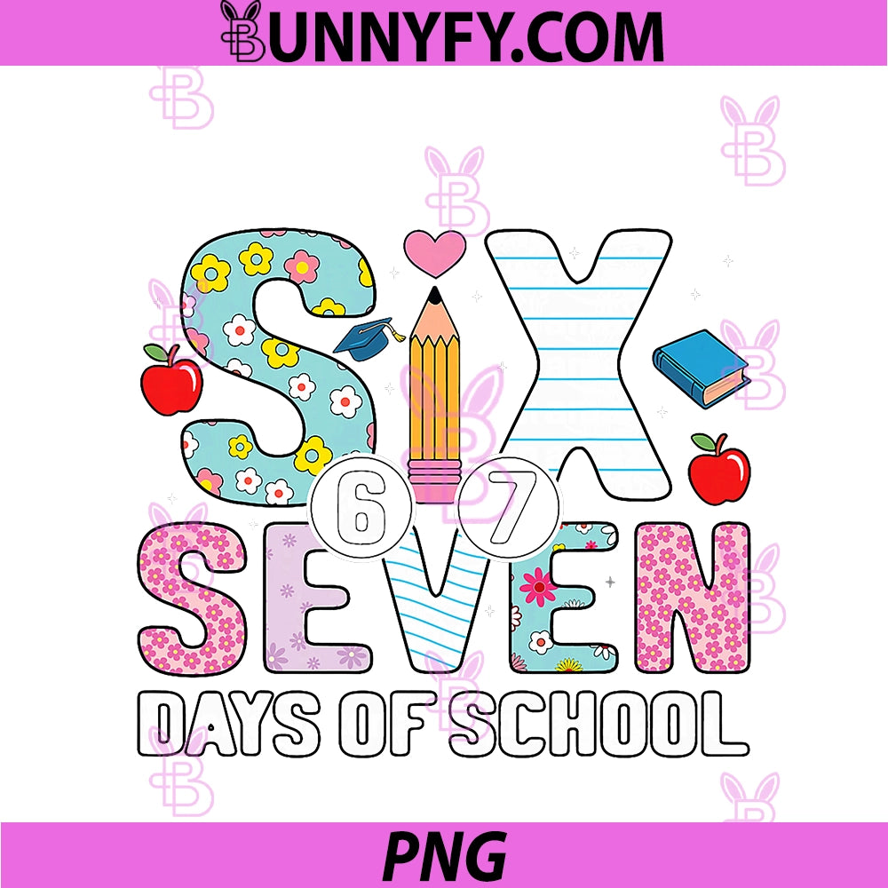 I Survived 67 PNG, Days Of School Student Humor Design PNG