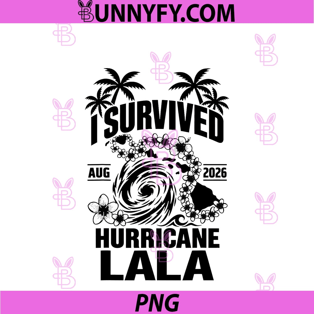 I Survived Hurricane La-la PNG, Hawaii Tropical Vacation Hibiscus PNG