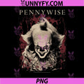 IT Pennywise PNG, Creepy Portrait Horror Movie PNG