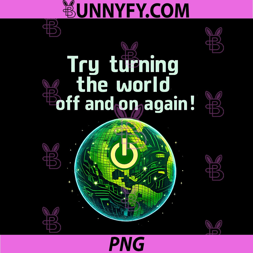 IT Reboot Humor World PNG, Restart Circuit Earth Graphic PNG