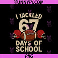 I Tackled 67 Days Of School PNG, Football Player PNG
