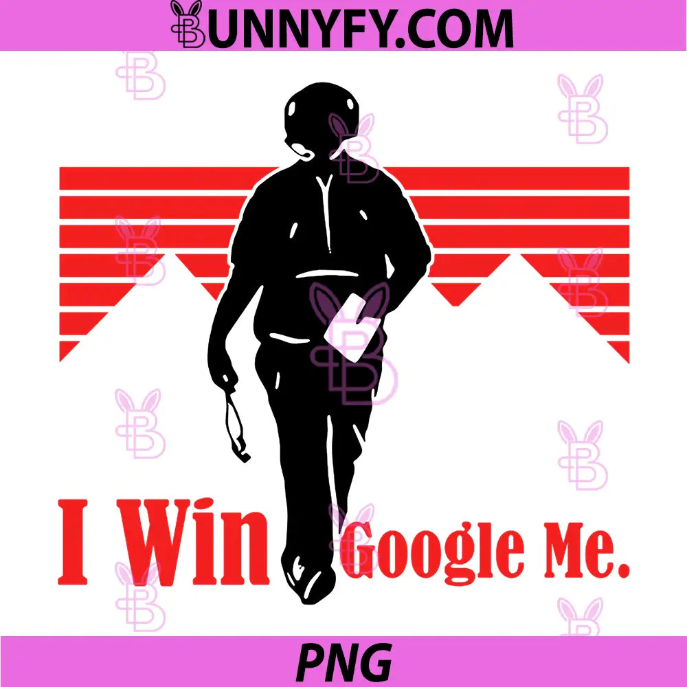 I Win Google Me PNG, Motivational Retro Silhouette PNG