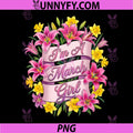 Im A March Girl PNG, Daffodil Birth Flower Girls Birthday PNG