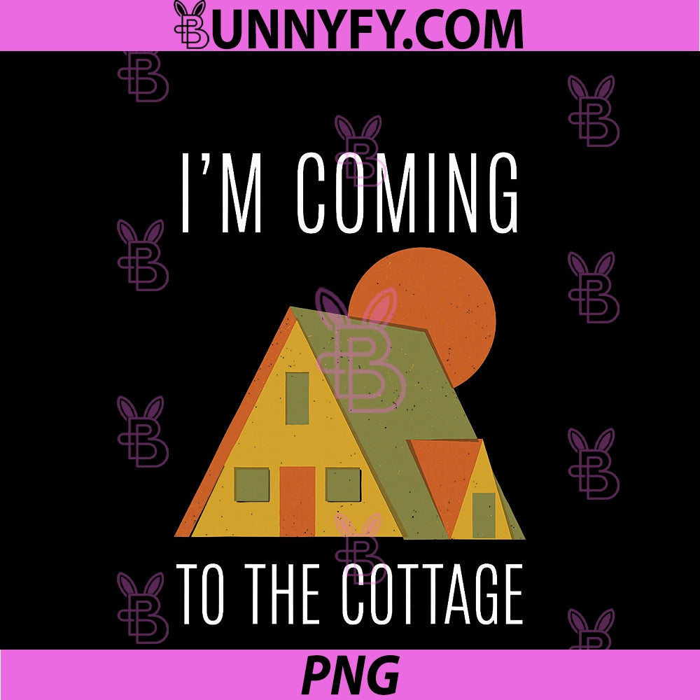 I'm Coming To The Cottage PNG, Funny Mid-Century 50s 60s Atomic PNG