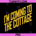 I’m Coming to The Cottage PNG, Cozy Escape Typography PNG