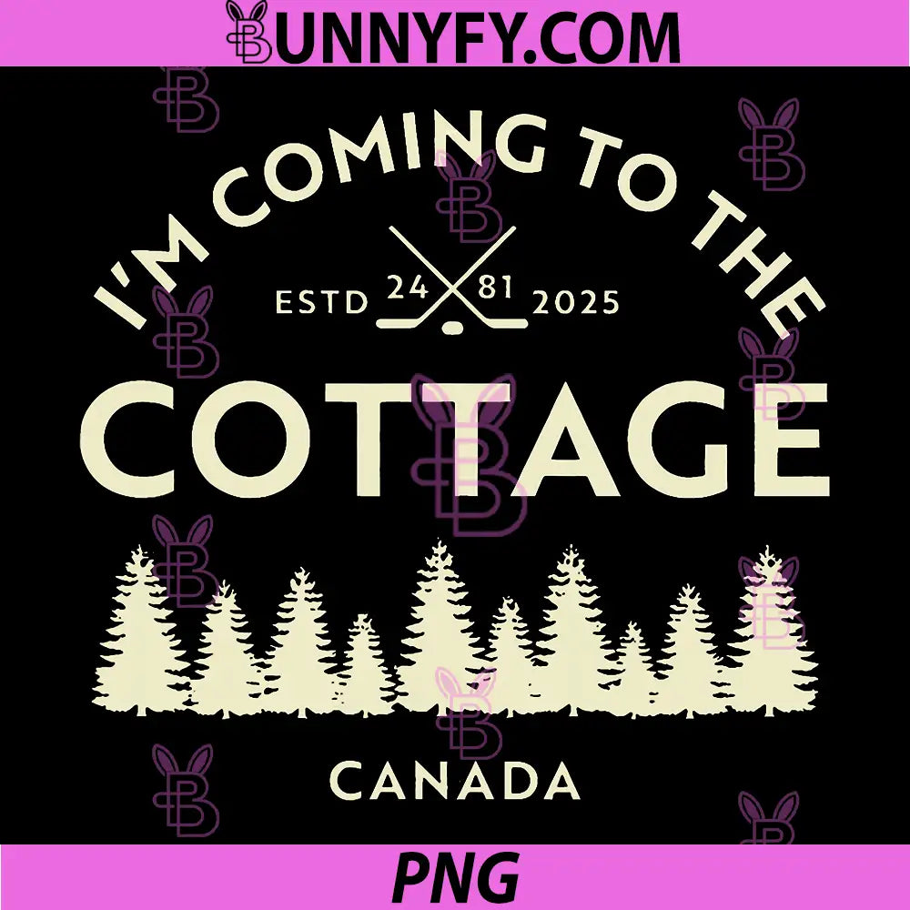 I'm Coming to The Cottage PNG, Retro Vintage PNG