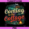 Im Coming to The Cottage PNG, Romance Hockey Couple Vintage PNG