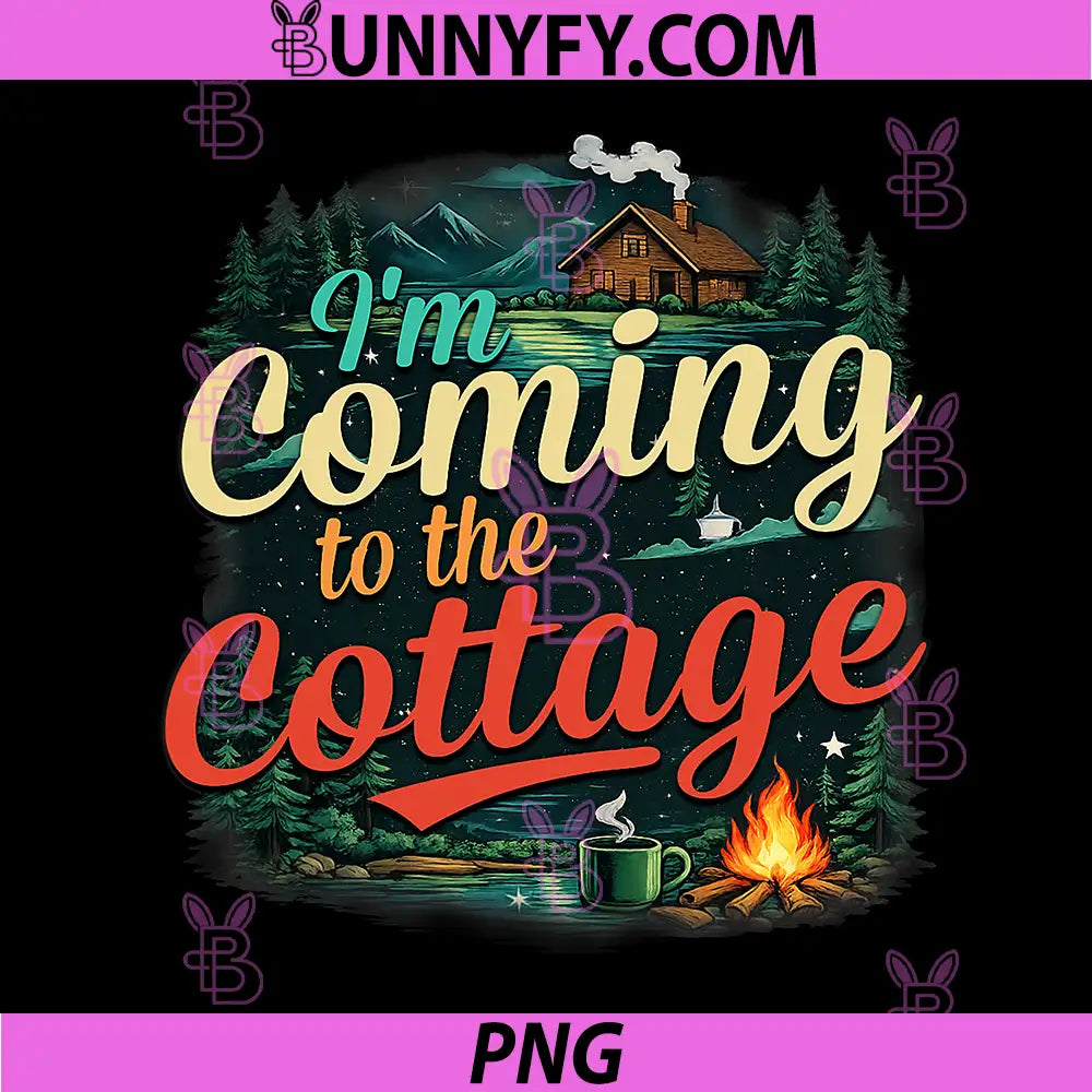 Im Coming to The Cottage PNG, Romance Hockey Couple Vintage PNG
