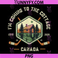 Im Coming To The Cottage PNG, Canada Lake Cabin Vintage PNG