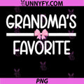 I'm Grandma's Favorite PNG, Granddaughter Cute Coquette Bow PNG