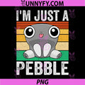 Im Just A Pebble PNG, Cute Funny Pebble Character Vintage PNG