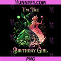 I'm The Birthday Girl PNG, Pink and Green Family Matching PNG