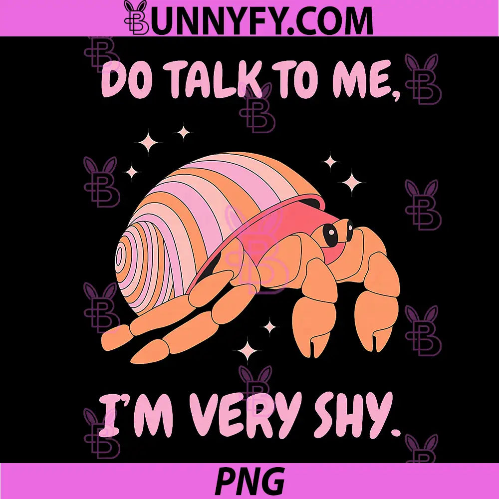 I'm Very Shy! PNG, Funny Hermit Crab PNG