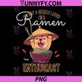 I am not a Noodle Lover PNG, I am a Ramen Enthusiast Dog PNG