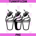 Ice Cream Cups PNG, Graphic Sherbet PNG