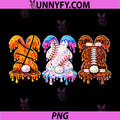 Ice Cream Drip Basketball PNG, Baseball Football Easter PNG