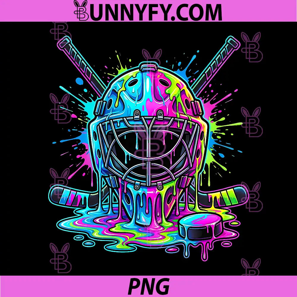 Ice Cream Dripping PNG, Hockey Drip Ice Hockey PNG